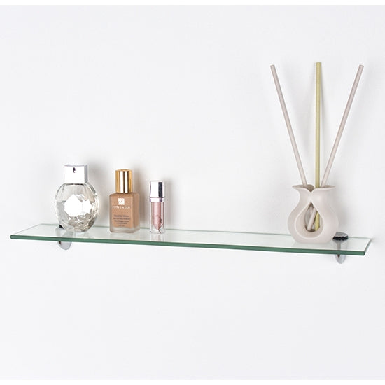 Pearl Small Glass Wall Shelf In Clear