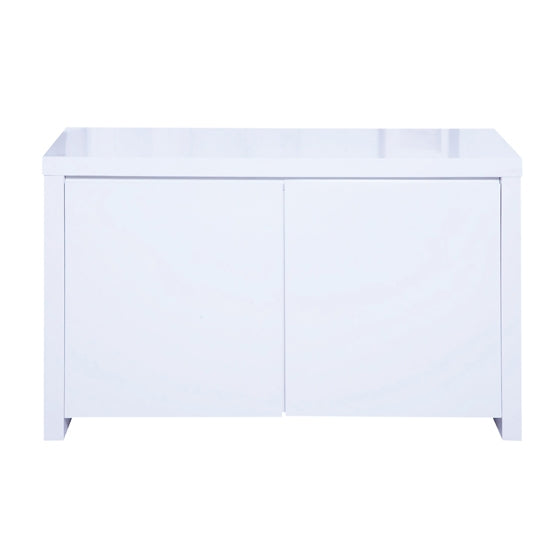 Puro Wooden Sideboard In White High Gloss With 2 Doors