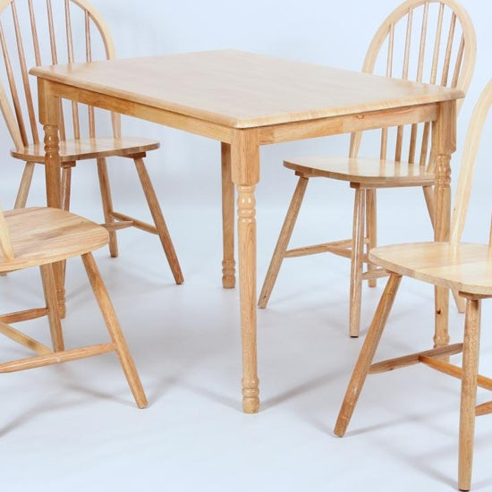 Sutton Wooden Dining Table In Natural