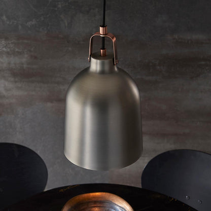Lazenby Metal Ceiling Pendant Light In Aged Pewter