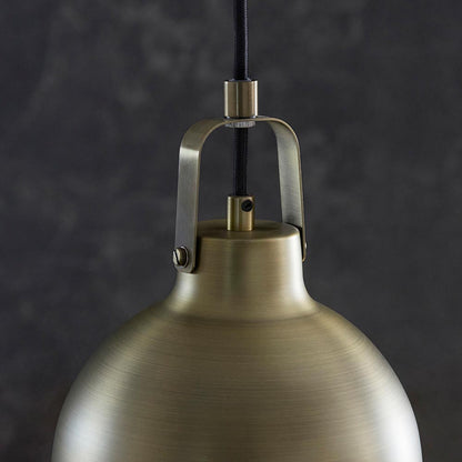 Lazenby Metal Ceiling Pendant Light In Antique Brass