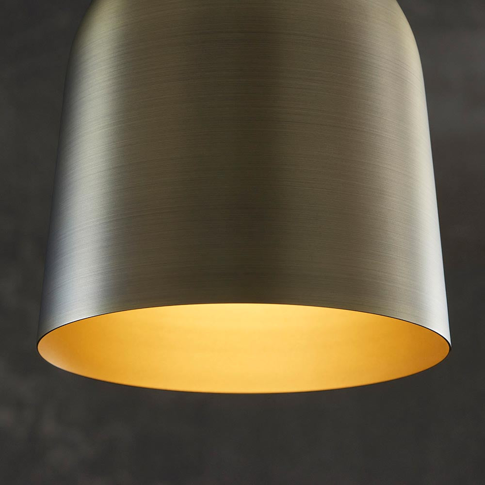 Lazenby Metal Ceiling Pendant Light In Antique Brass