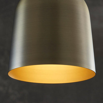 Lazenby Metal Ceiling Pendant Light In Antique Brass