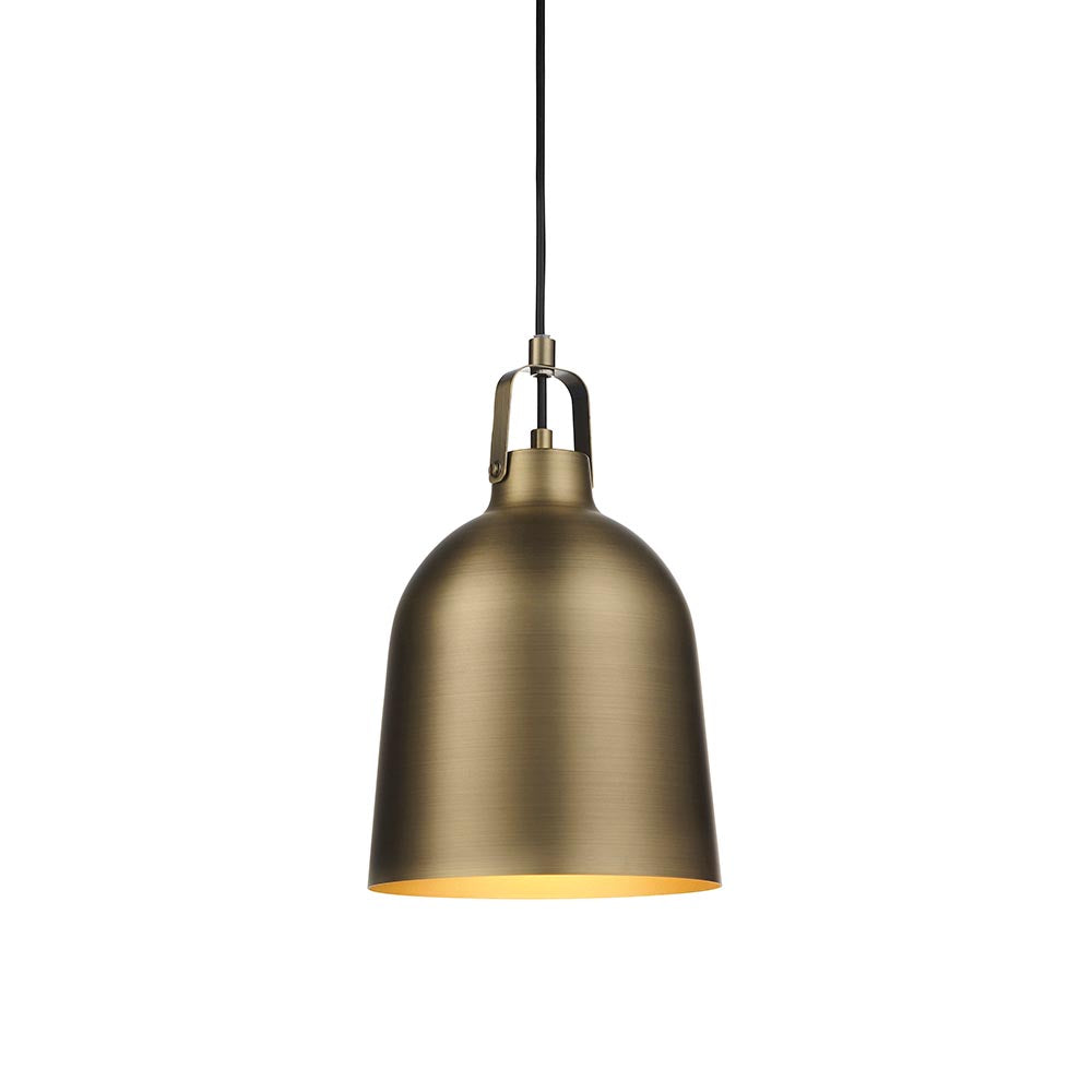 Lazenby Metal Ceiling Pendant Light In Antique Brass