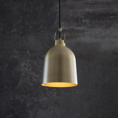 Lazenby Metal Ceiling Pendant Light In Antique Brass