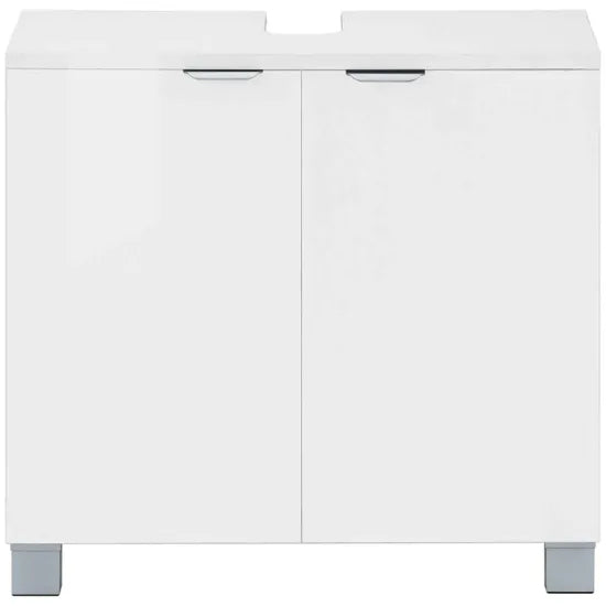 Atlas Wooden Bathroom Vanity Unit With 2 Doors In White
