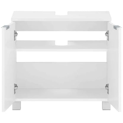 Atlas Wooden Bathroom Vanity Unit With 2 Doors In White