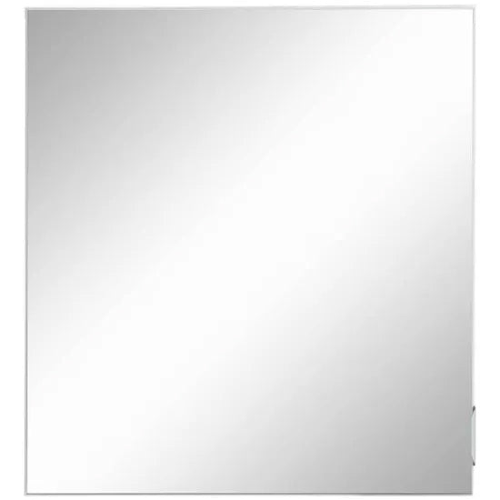 Atlas Wall Hung Wooden Bathroom Mirrored Storage Cabinet In White