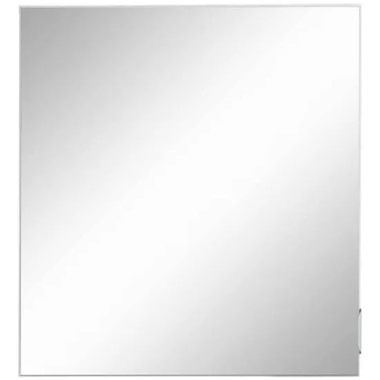 Atlas Wall Hung Wooden Bathroom Mirrored Storage Cabinet In White