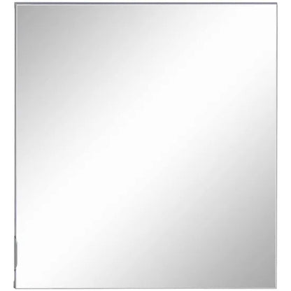 Atlas Wall Hung Wooden Bathroom Mirrored Storage Cabinet In Grey