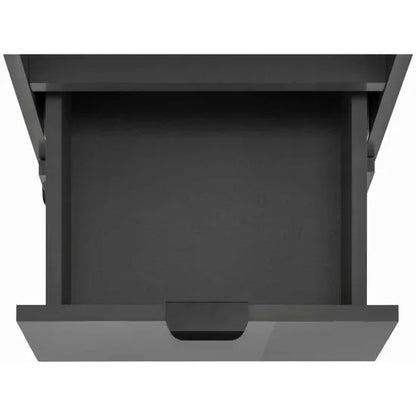 Atlas Wooden Bathroom Storage Cabinet With 1 Door And 1 Drawer In Grey