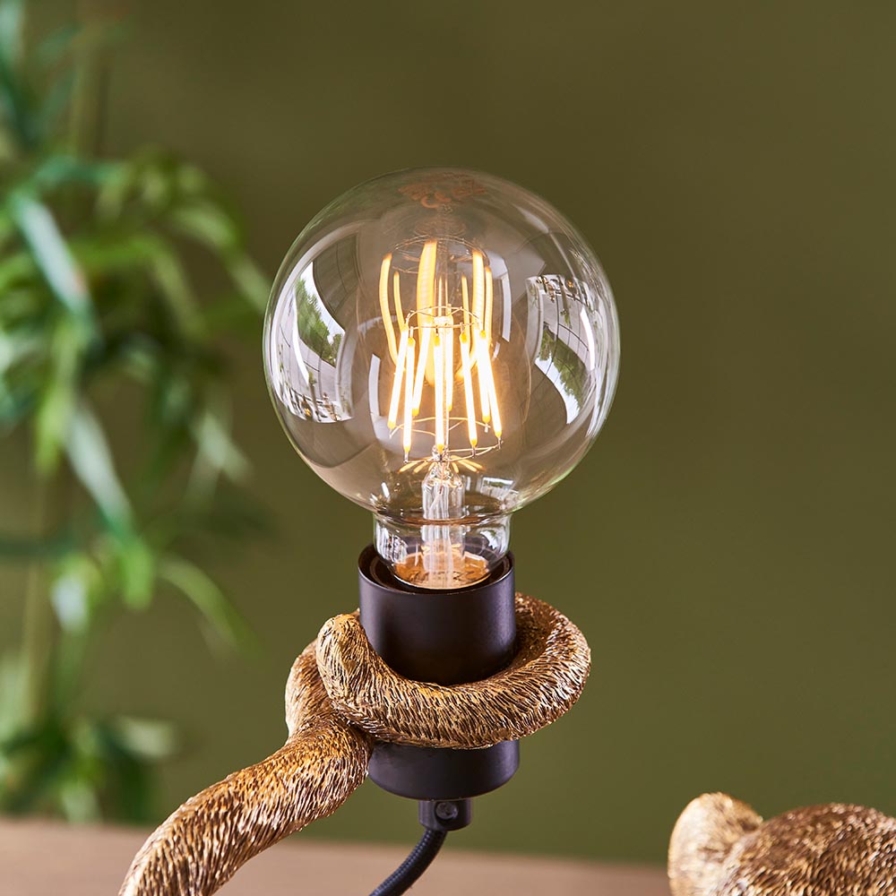 Capuchin Black Fabric Shade Table Lamp In Brushed Satin Gold