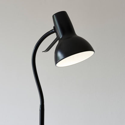 Amalfi Metal Task Floor Lamp In Matt Black