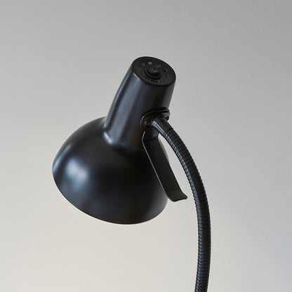 Amalfi Metal Task Floor Lamp In Matt Black