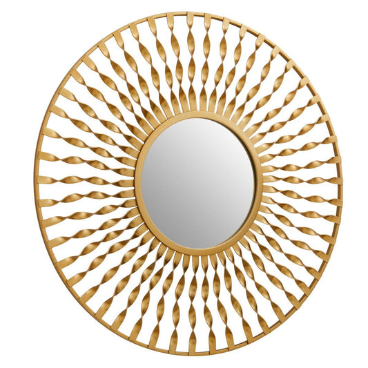 Matera Wall Mirror In Gold Metal Frame