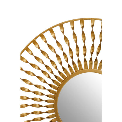 Matera Wall Mirror In Gold Metal Frame