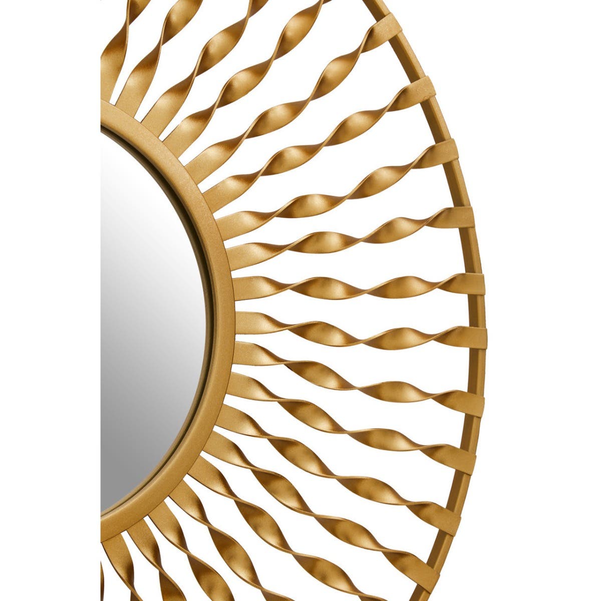 Matera Wall Mirror In Gold Metal Frame