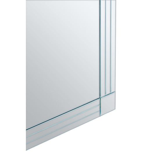 Sana Square Wall Mirror With Linear Detail