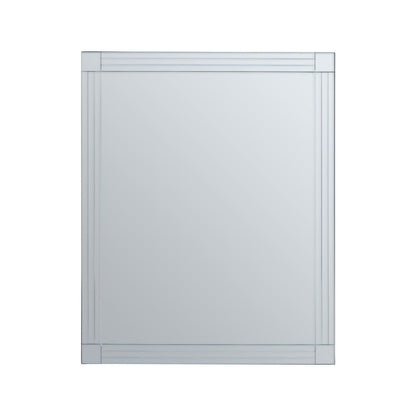 Sana Square Wall Mirror With Linear Detail