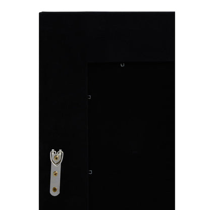 Sana Small Square Bevelled Wall Mirror With Wooden Frame