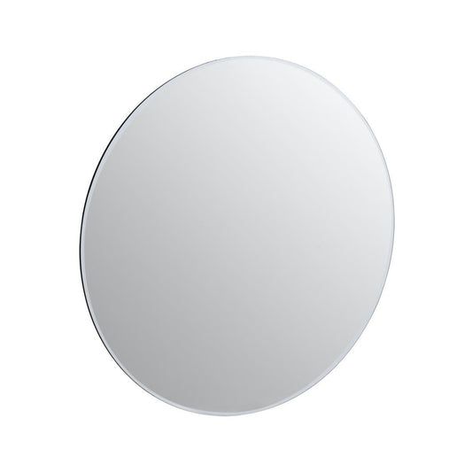 Sana Small Round Wall Mirror With Wooden Frame