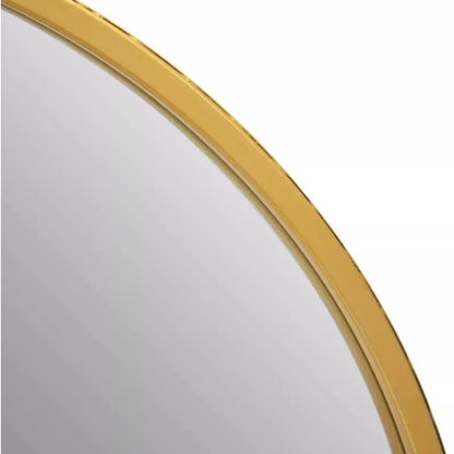 Avento Tall Wall Mirror In Gold Iron Frame