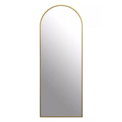 Avento Tall Wall Mirror In Gold Iron Frame