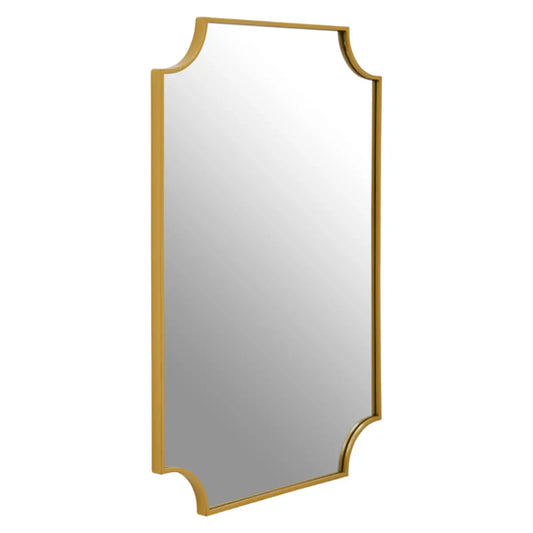 Avento Inverted Corners Wall Mirror In Gold