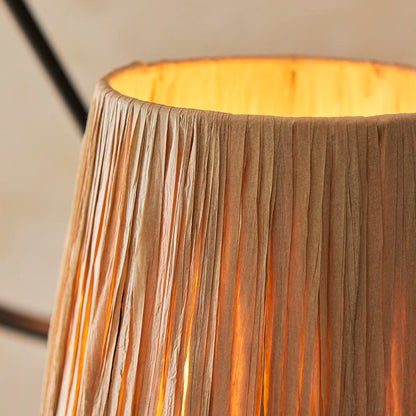 Wriggle 3 Lights Raffia Shade Ceiling Pendant Light In Matt Black