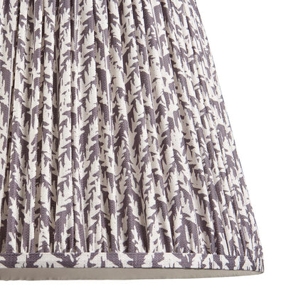 Carnaby And Leaf 40cm Pearl Grey Shade Floor Lamp With Satin Cotswold Green Base