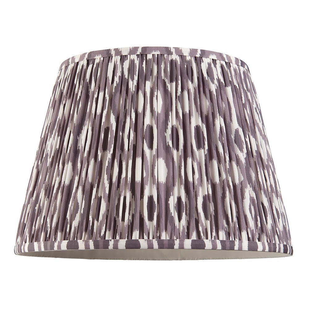 Carnaby And Ikat 40cm Pearl Grey Shade Floor Lamp With Satin Cotswold Green Base