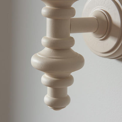 Carnaby And Zigzag 20cm Apricot Orange Shade Wall Light Satin Almond White Base