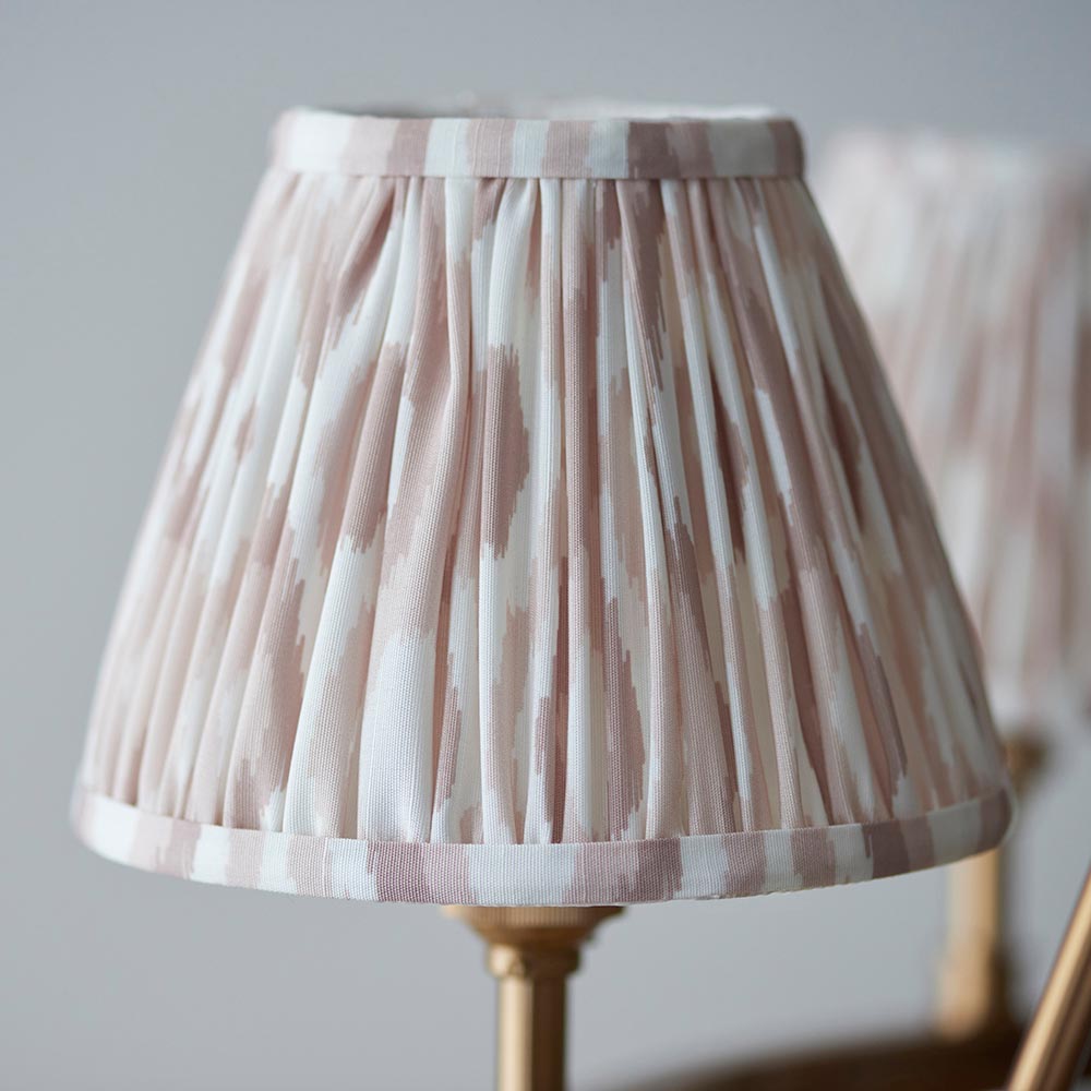 Chester And Ikat 6 Lights 16cm Neutral Shade Ceiling Light In Aged Brass