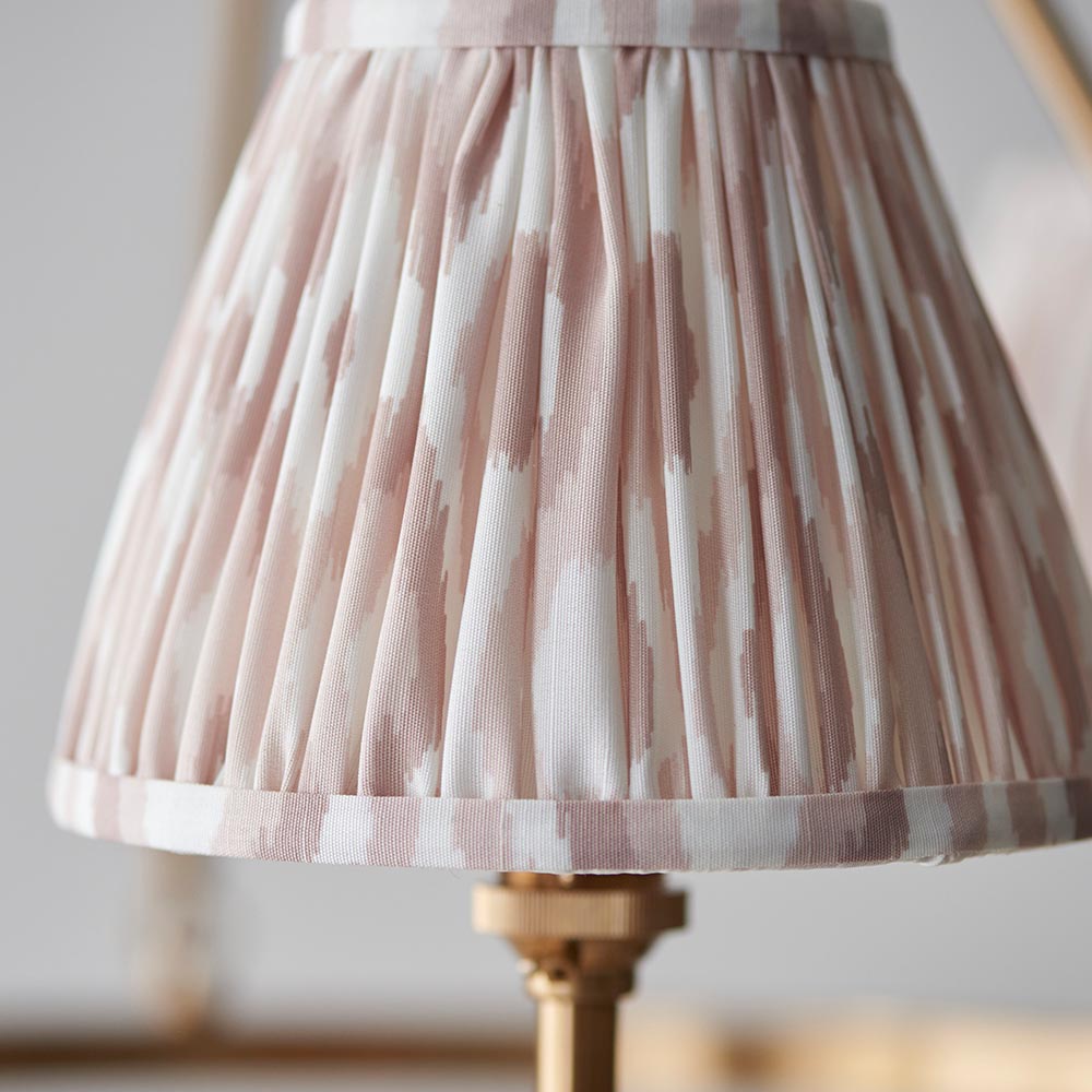 Chester And Ikat 3 Lights 16cm Neutral Shade Ceiling Light In Aged Brass