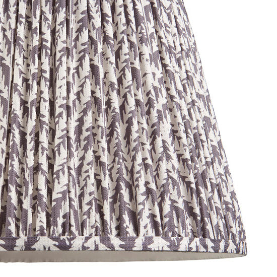 Higgledy And Leaf 40cm Pearl Grey Shade Floor Lamp With High Gloss Cotswold Green Base