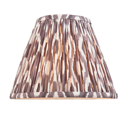Higgledy And Ikat 25cm Pearl Grey Shade Table Lamp With High Gloss Almond White Base