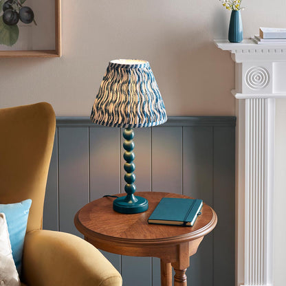 Higgledy And Ripple 25cm Marlin Blue Shade Table Lamp With Gloss Marlin Blue Base
