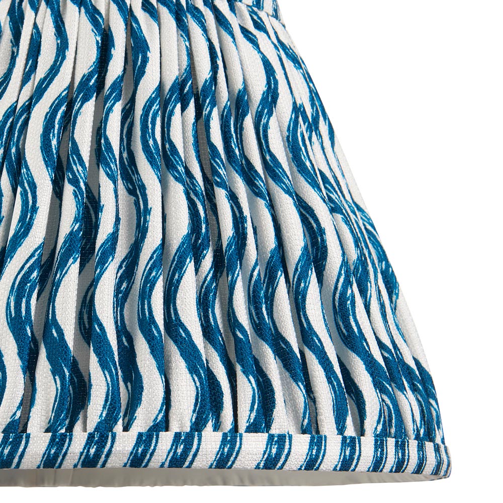 Higgledy And Ripple 25cm Marlin Blue Shade Table Lamp With Gloss Marlin Blue Base