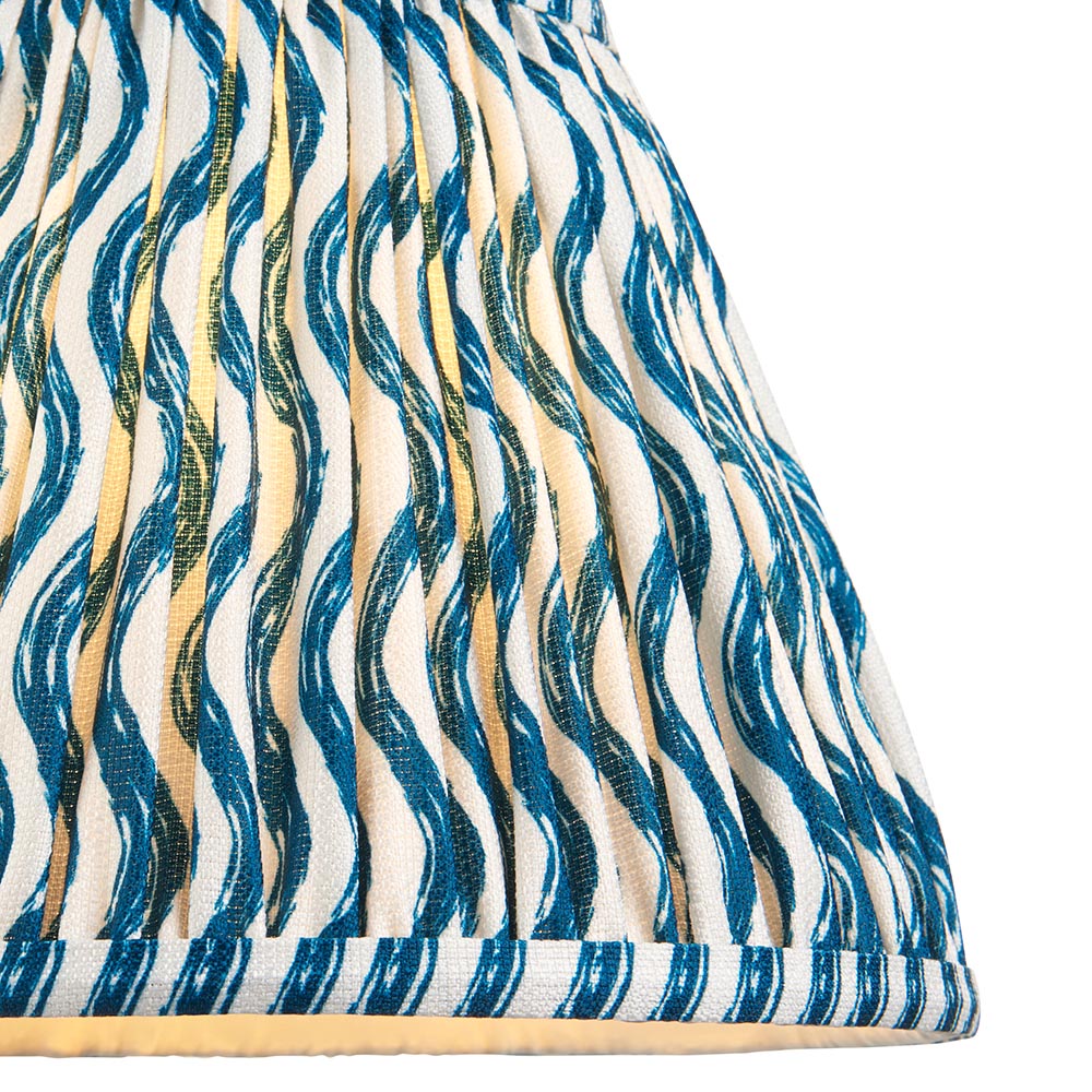 Higgledy And Ripple 25cm Marlin Blue Shade Table Lamp With Gloss Pink Clay Base