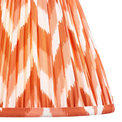 Higgledy And Zigzag 25cm Apricot Orange Shade Table Lamp With Gloss Pink Clay Base