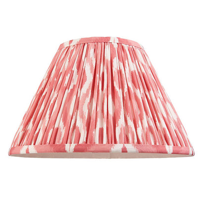 Hidcote And Ikat 30cm Coral Pink Shade Table Lamp With Country Classic Base