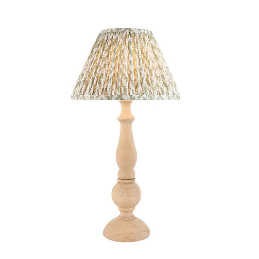 Hidcote And Leaf 30cm Herb Garden Green Shade Table Lamp With Country Classic Base