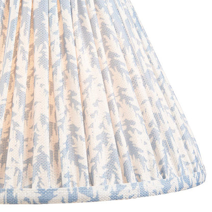 Hidcote And Leaf 30cm Shell Bay Blue Shade Table Lamp With Country Classic Base