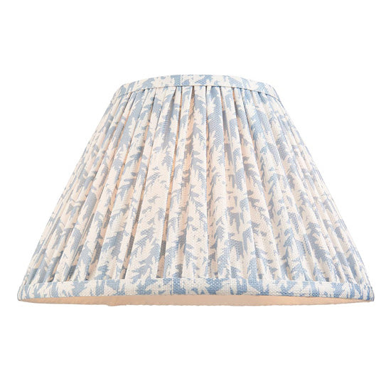 Hidcote And Leaf 30cm Shell Bay Blue Shade Table Lamp With Country Classic Base