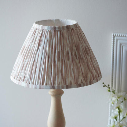 Hidcote And Ikat 30cm Neutral Shade Table Lamp With Country Classic Base
