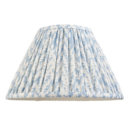 Myrtle And Leaf 30cm Shell Bay Blue Shade Table Lamp With Gloss Pink Clay Base