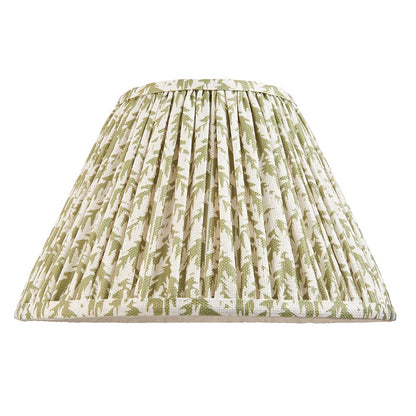 Myrtle And Leaf 30cm Herb Garden Green Shade Table Lamp With Gloss Marlin Blue Base