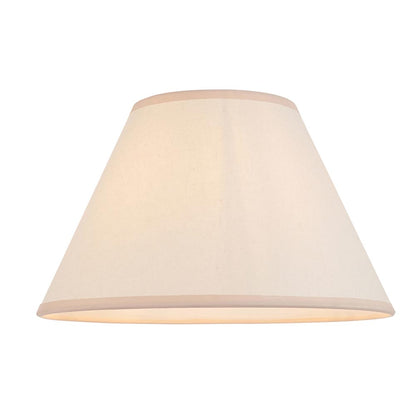 Myrtle And Ivy 30cm Vintage White Shade Table Lamp With Gloss Marlin Blue Base