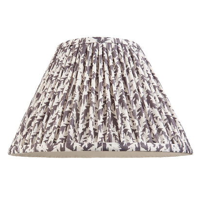 Myrtle And Leaf 30cm Pearl Grey Shade Table Lamp With Gloss Almond White Base