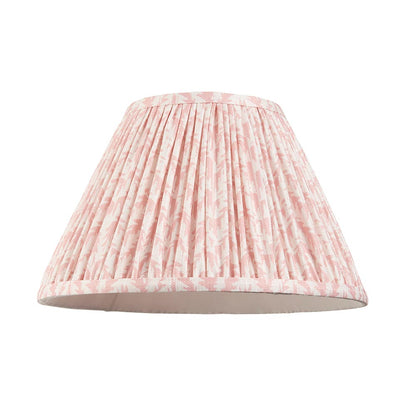 Myrtle And Leaf 30cm Peachy Keen Shade Table Lamp With Gloss Almond White Base